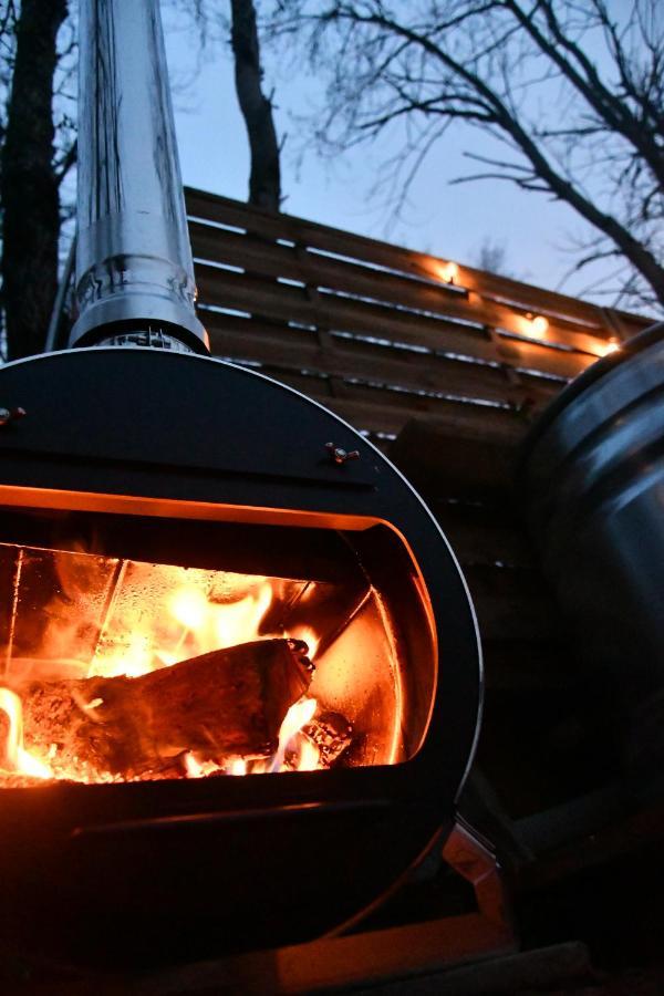 Tente Bivouac Option Bain Chauffee Au Bois Idrac-Respailles Buitenkant foto