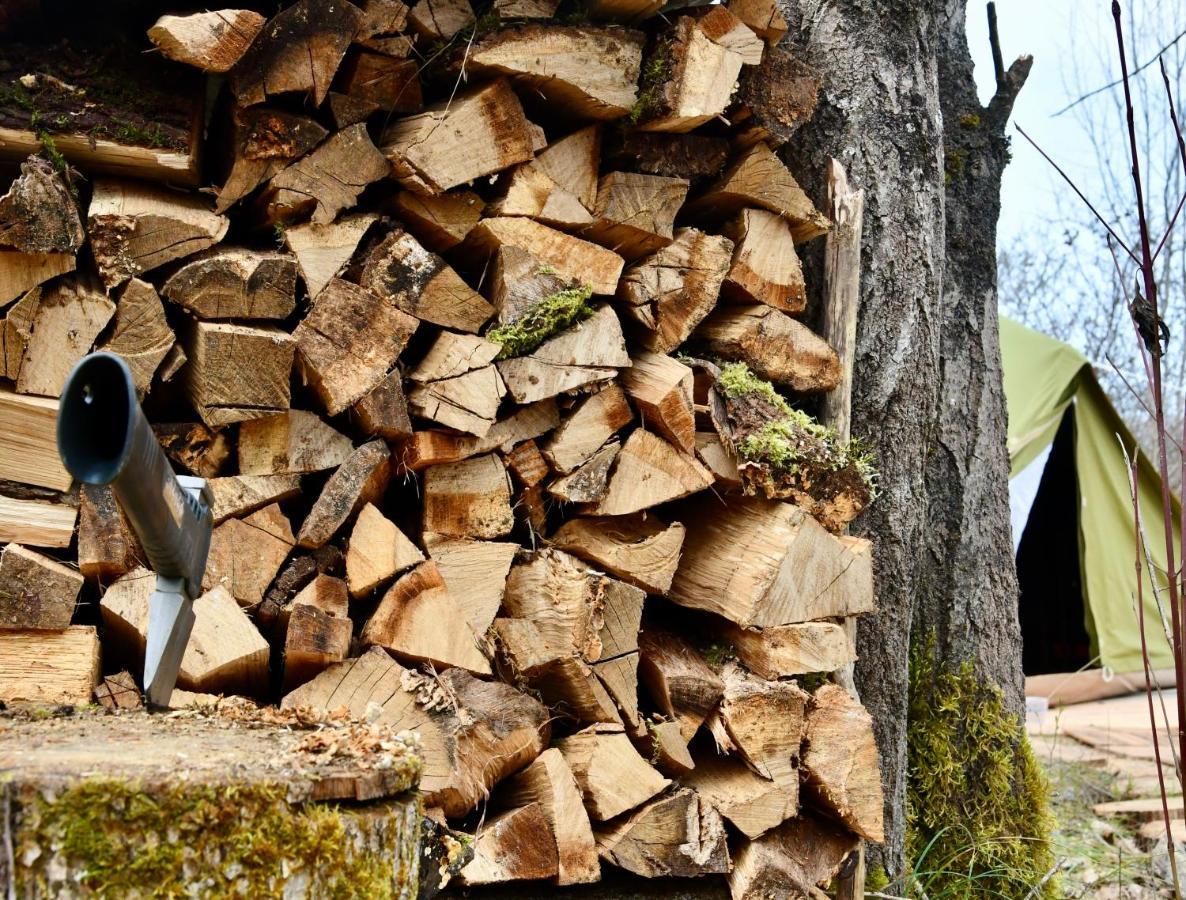 Tente Bivouac Option Bain Chauffee Au Bois Idrac-Respailles Buitenkant foto